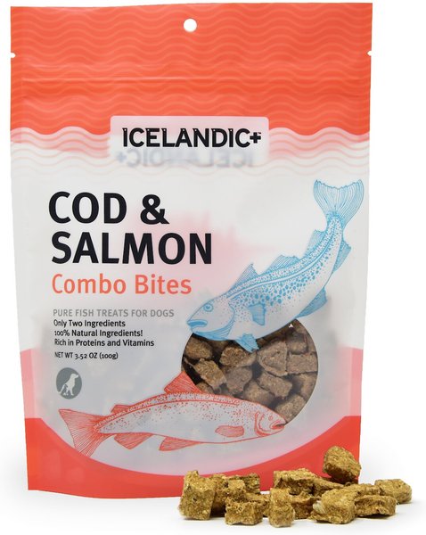 Icelandic+ Grain-Free Cod and Salmon Combo Bites Dog Treats