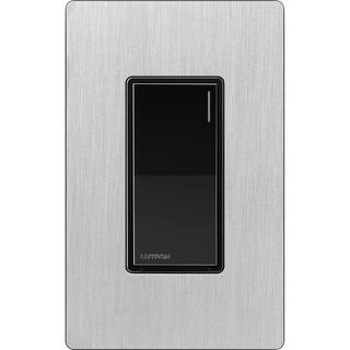 Lutron Sunnata Switch for 6A Lighting or 3A 110 HP Motor Single PoleMulti Location Black (ST-6ANS-BL) ST-6ANS-BL