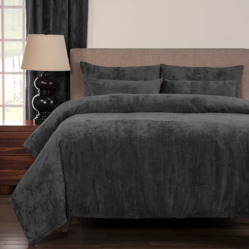 Draper Pewter 4 Piece Queen Bedding Collection