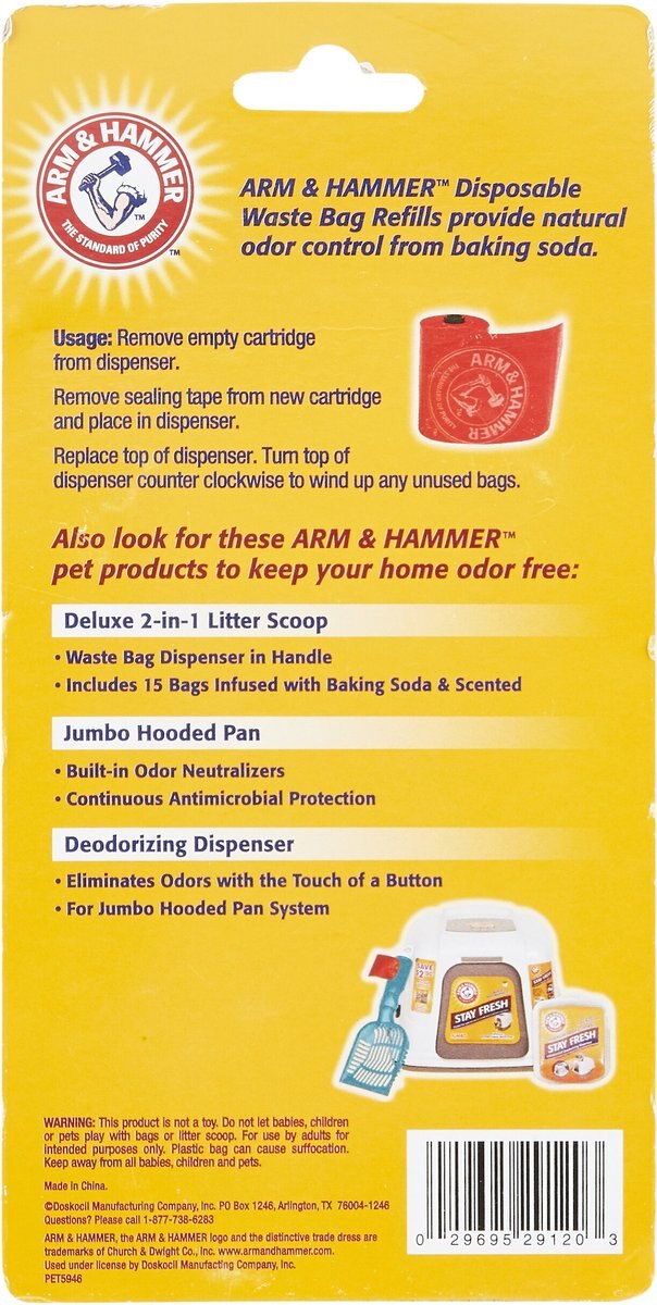 Arm and Hammer Litter Scoop Waste Bag Refills