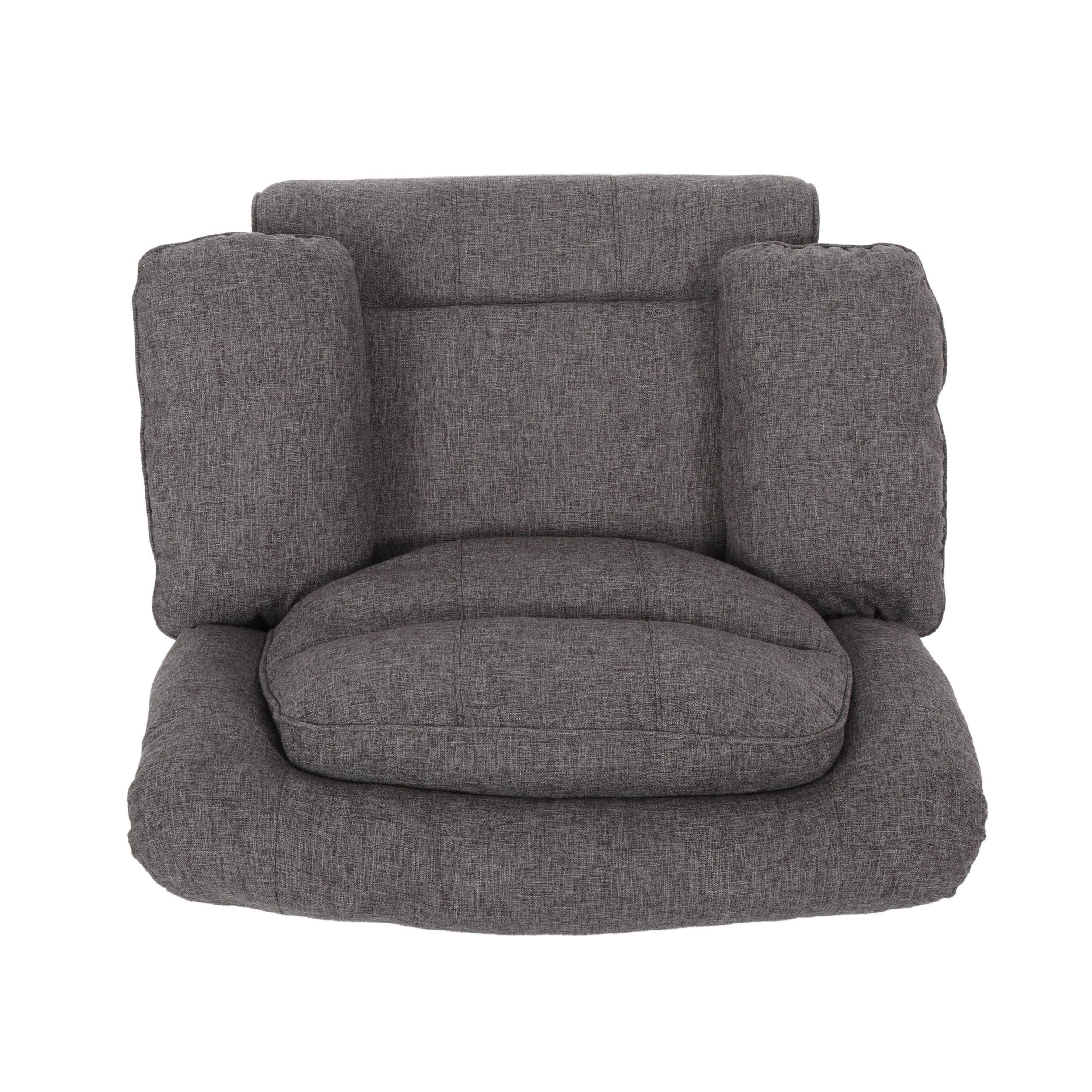 Antoinette Contemporary Pillow-Tufted Upholstered Fabric Glider Recliner