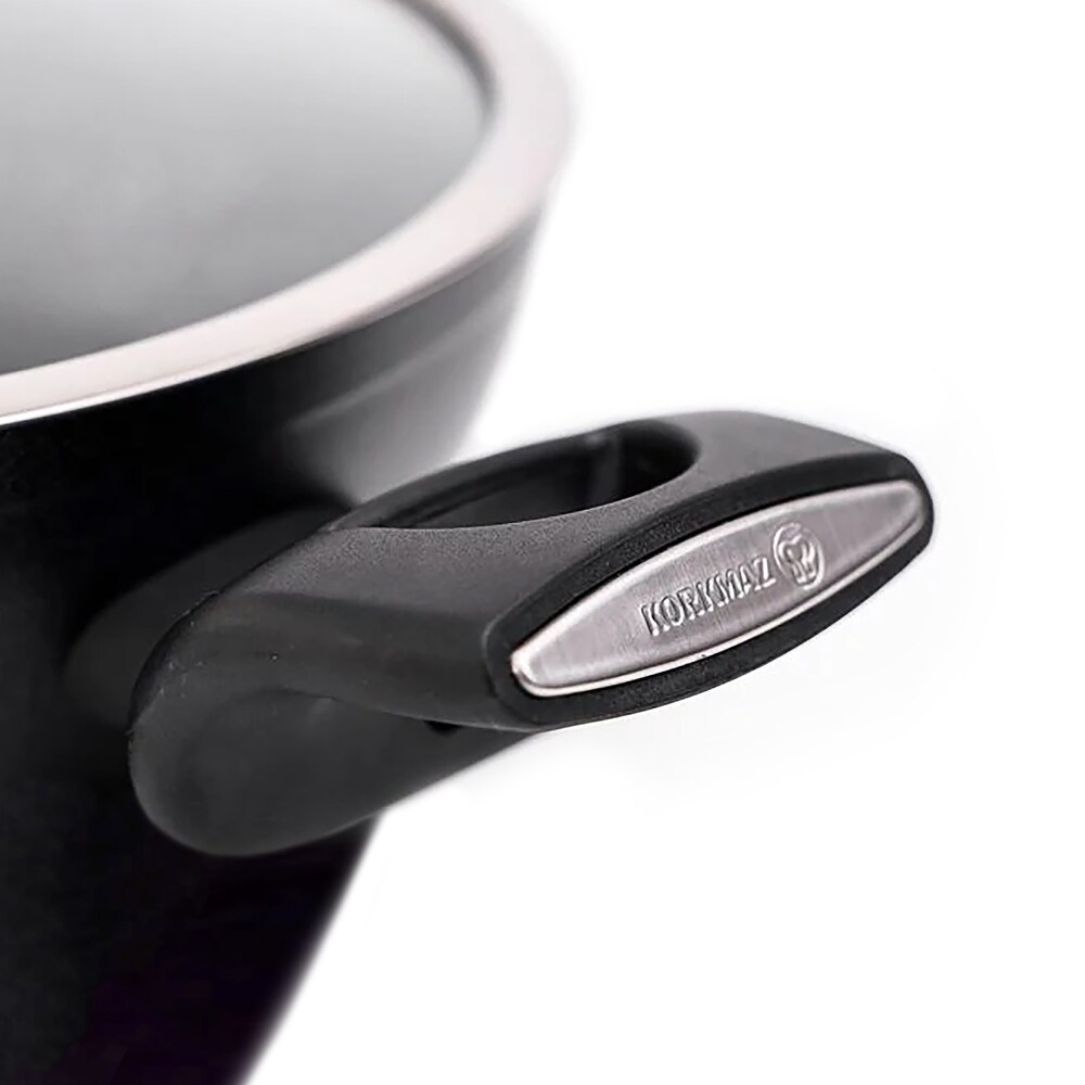 7 Piece Aluminum Nonstick Cookware Set in Black