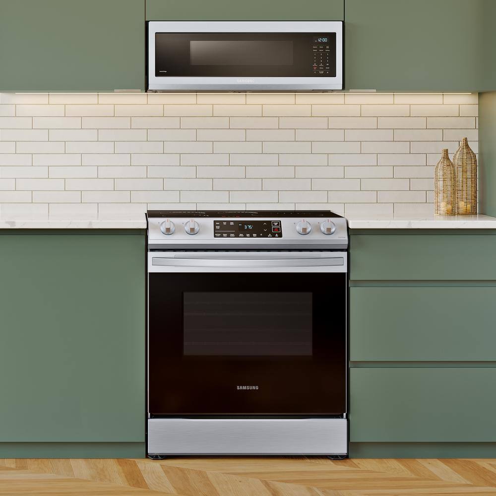  30 in. 6.3 cu. ft. Slide-In Induction Range with Self-Cleaning Oven in Stainless Steel NE63B8211SS