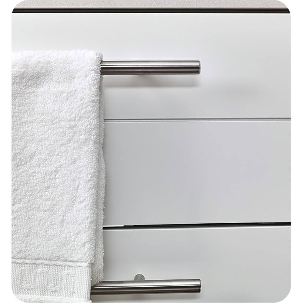 Fresca Lucera 30 in W Wall Hung Bath Vanity Cabinet Only in White