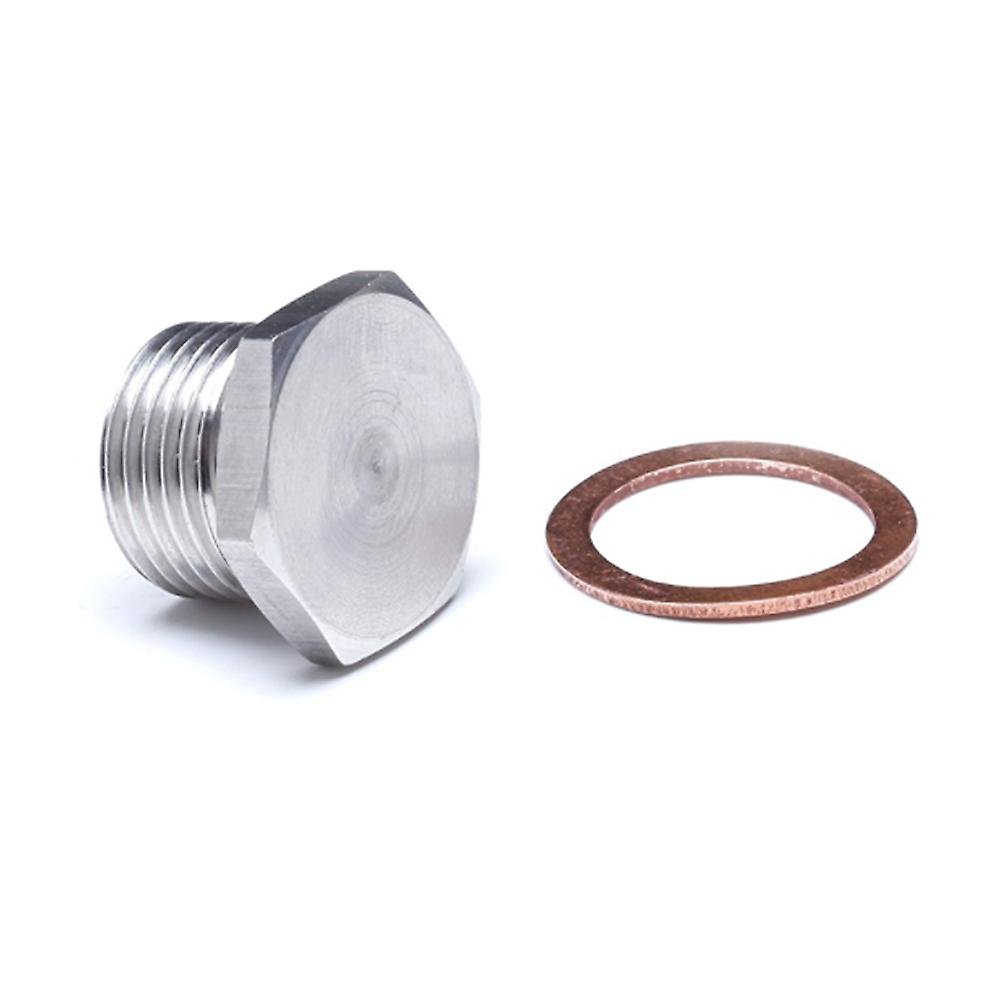 O2 Oxygen Sensor Bung Plug Cap For Exhaust Pipe Stainless Steel Weld On M18x1.5