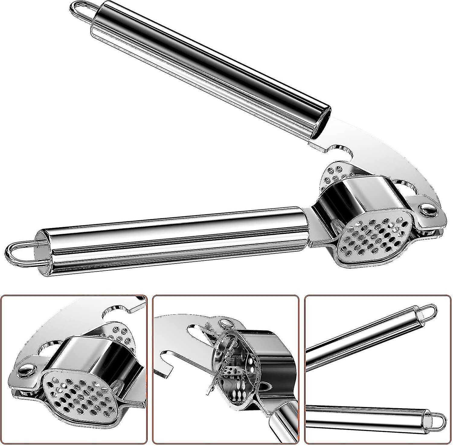 Garlic Press， Stainless Steel Garlic Press Starlight