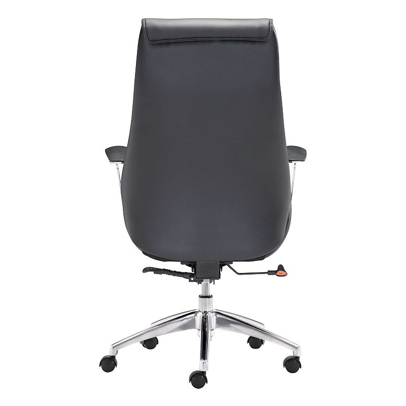 Zuo Modern Boutique Faux-Leather Adjustable Desk Chair