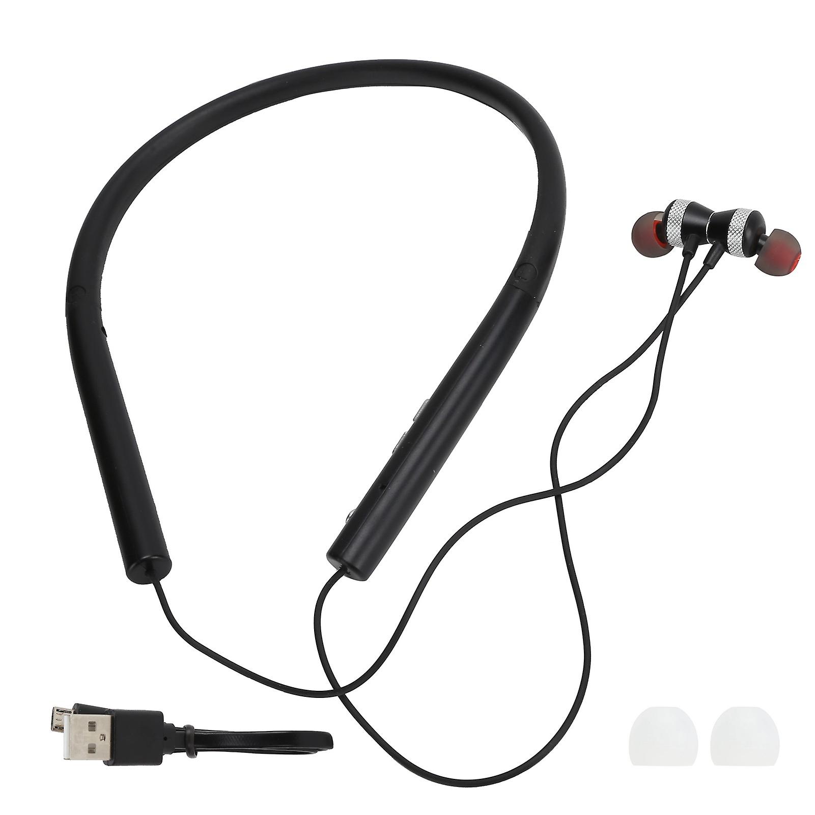 Vj751 Neckband Bluetooth Sports Headphones Antidrop Smart Headset Suitable For Exerciseblack