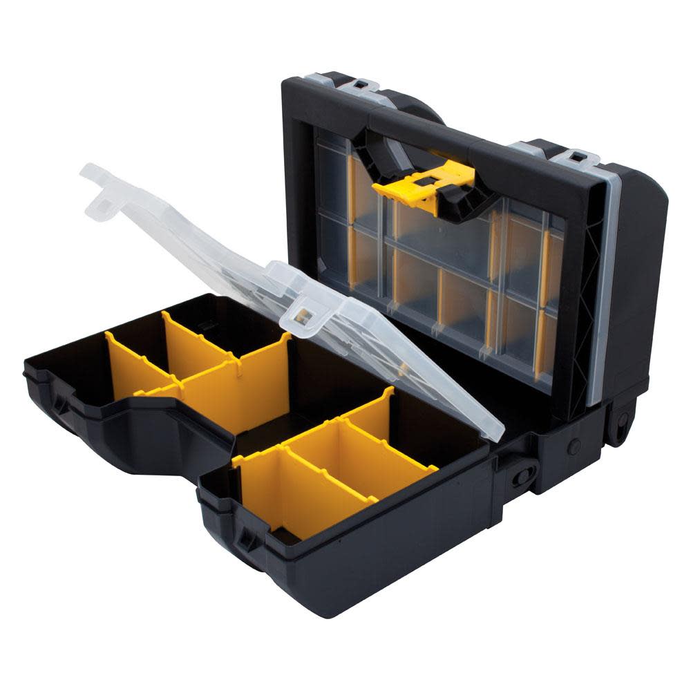 9-in 3-In-1 Black Plastic Tool Organizer
