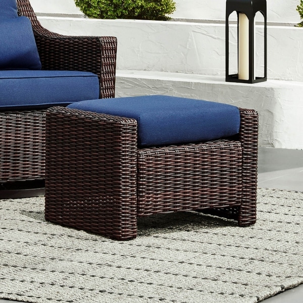 Murphy Outdoor Wicker Patio Furniture Swivel Glider Chair