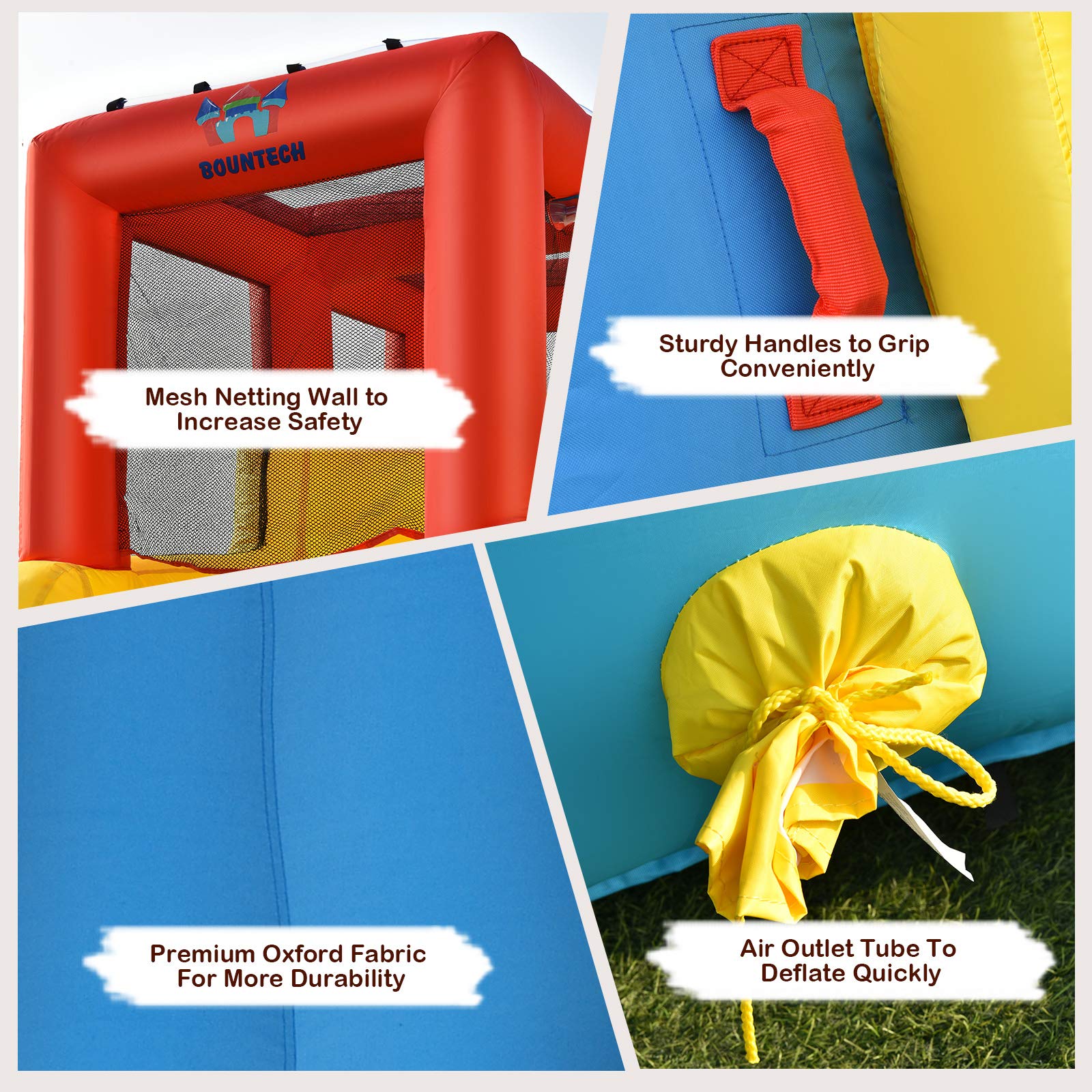 Inflatable Water Slide, 7 in 1 Double Long Slide Giant Water Park