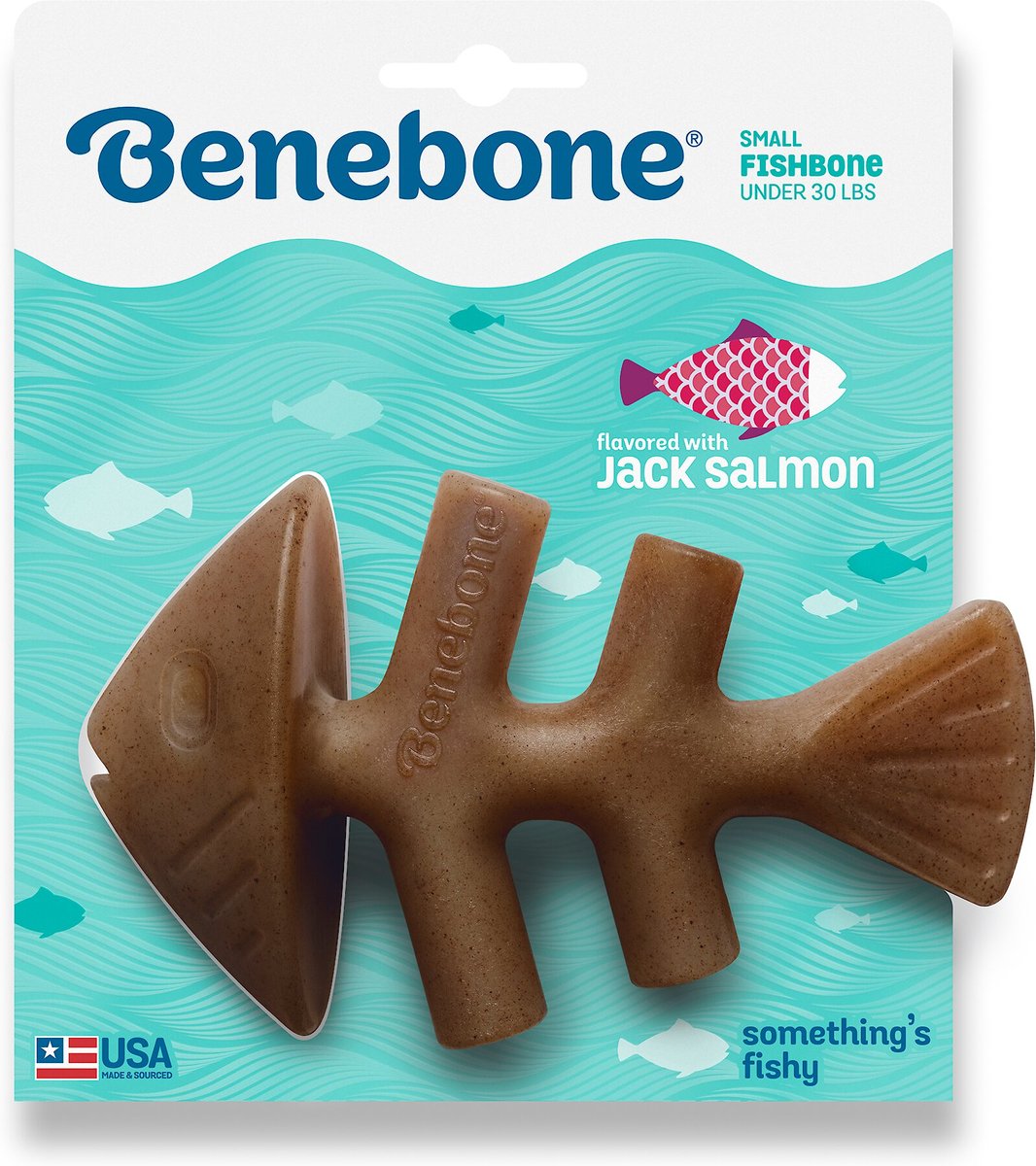 Benebone Fishbone Dog Chew Toy