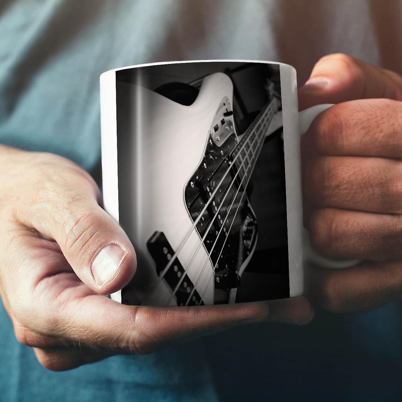 Bass Guitar Jazz NEW White Tea Coffee Ceramic Mug 11 oz | Wellcoda