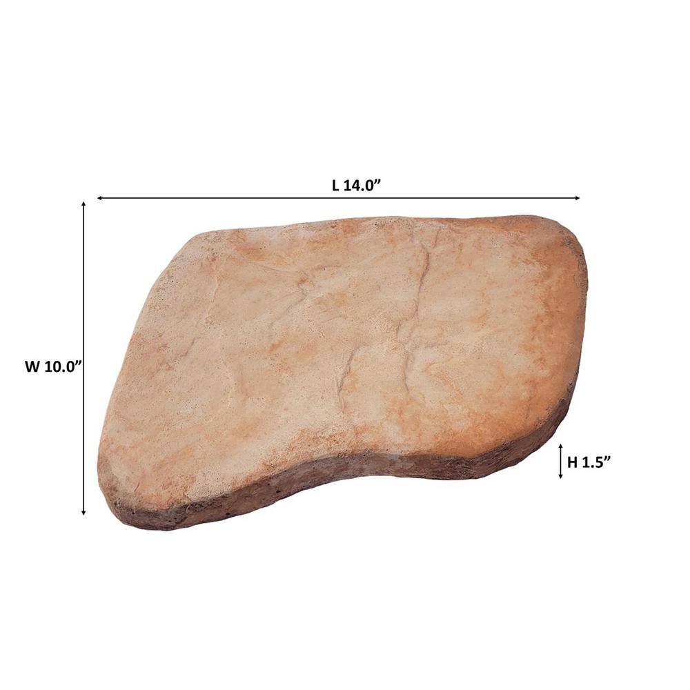 Classic Stone El Paso Sandstone Irregular Concrete Stepping Stone Pathway Pack (32-Piece) 100085703