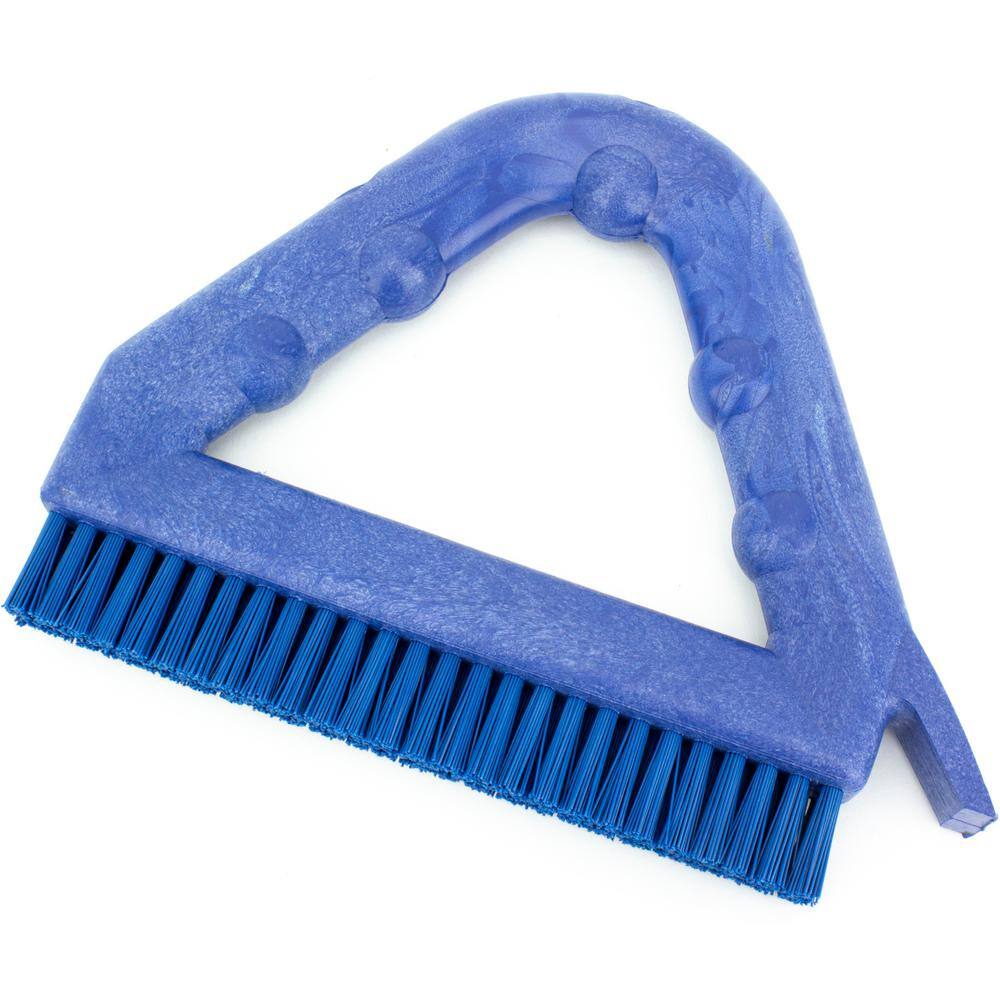 CFS Brands Sparta 9 in. Blue Polyester Tile and Grout Brush (4-Pack) 41323EC14