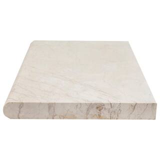 MSI Aegean Pearl Beige 2 in. x 16 in. x 24 in. Tumbled Marble Pool Coping (40-Pieces106.8 sq. ft.Pallet) MAEGPRL1624