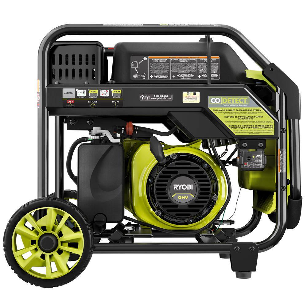 RYOBI 4000-Watt Gasoline Powered Digital Inverter Generator with CO Shutdown RYi4022X