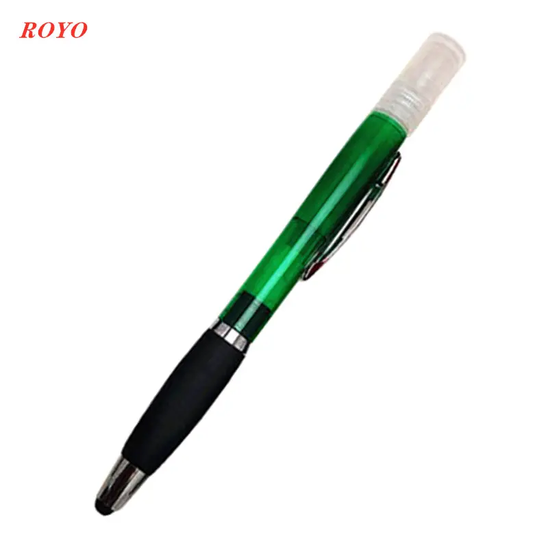 New Promotional Spray Disinfection Ballpoint Pen Touch Stylus Sprayer Perfume Bottle Pen Liquid Hand Soap Mosquito Repellent Pen