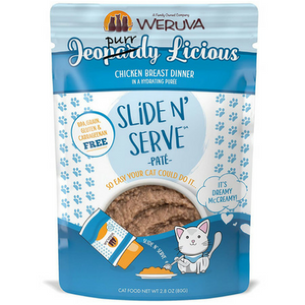 Weruva Slide N' Serve Jeopurrdy Licious Chicken Breast Dinner Pate Gra