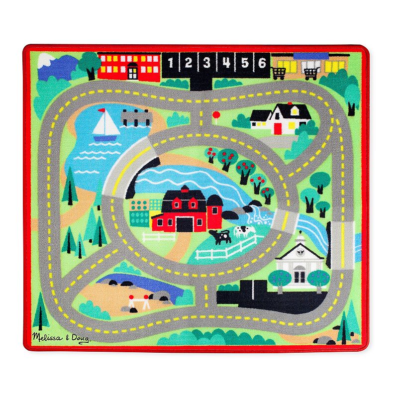 Melissa and Doug Round the Town Road Rug