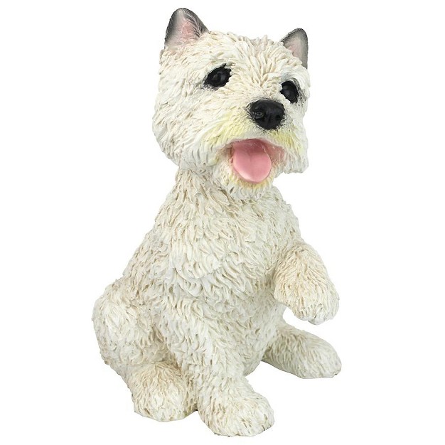 Design Toscano West Highland Terrier Puppy Dog Statue White