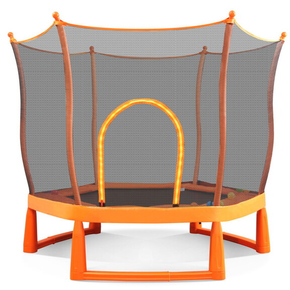 6FT Toddlers Trampoline with Safety Enclosure Net ...