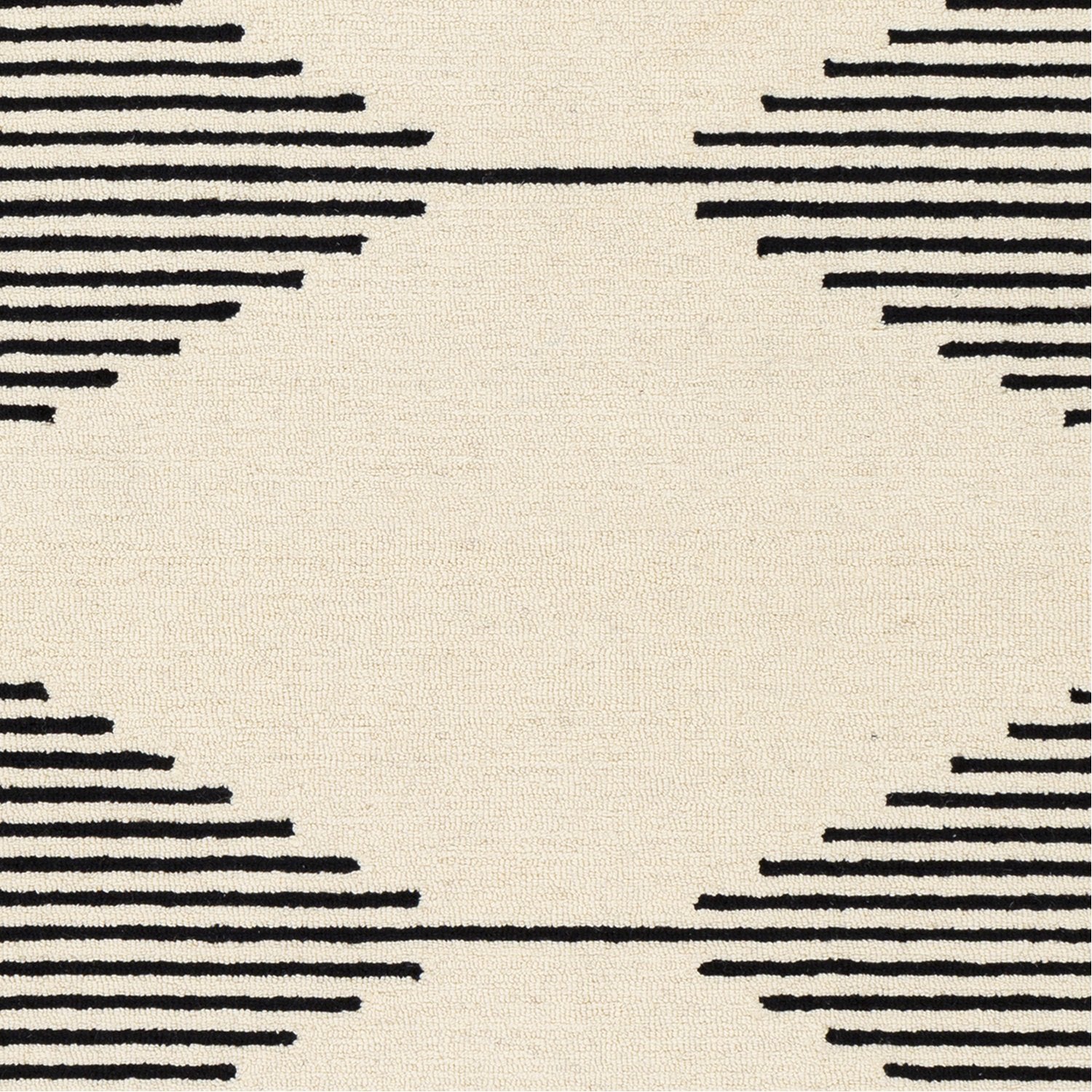 Granada Hand Tufted Rug in Black, Beige