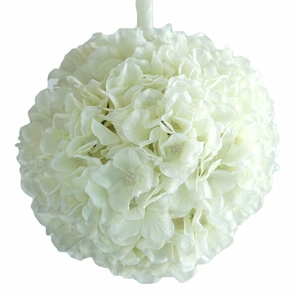 4Pcs Silk Hydrangea Kissing Balls 7 Inch