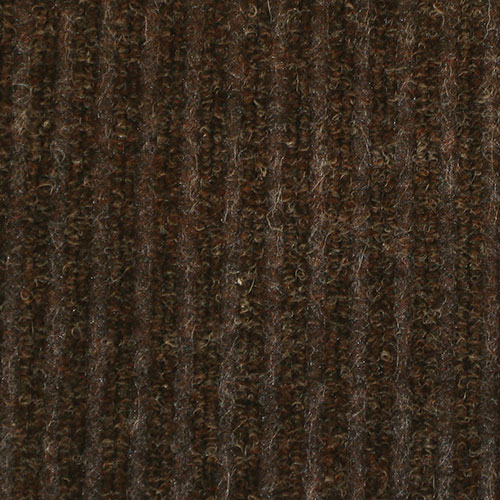 Genuine Joe Dual Rib Carpet Surface | Vinyl Backing， 3' x 5'， Chocolate | GJO02400