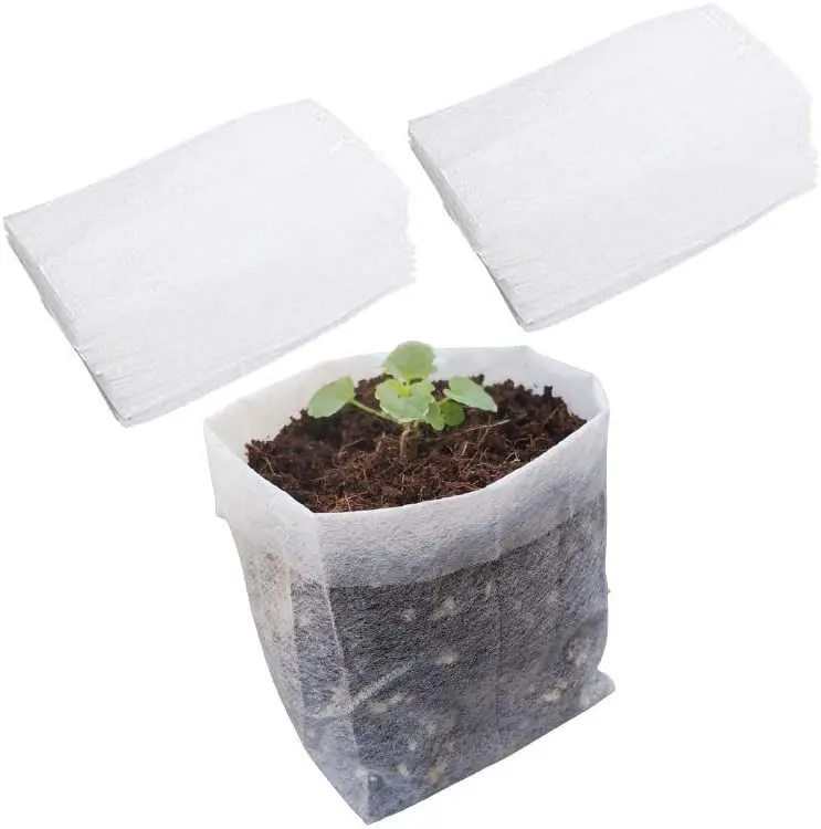 Wholesale Custom Grow Bahs Non Woven Plant Nursery Seeding Bags Seedling Pots Container For Garden Supply