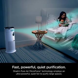 Shark Air Purifier 3-in-1 HEPA Filter Air Purifier Purified Heat Purifed Fan 1000 sq. ft. HC502