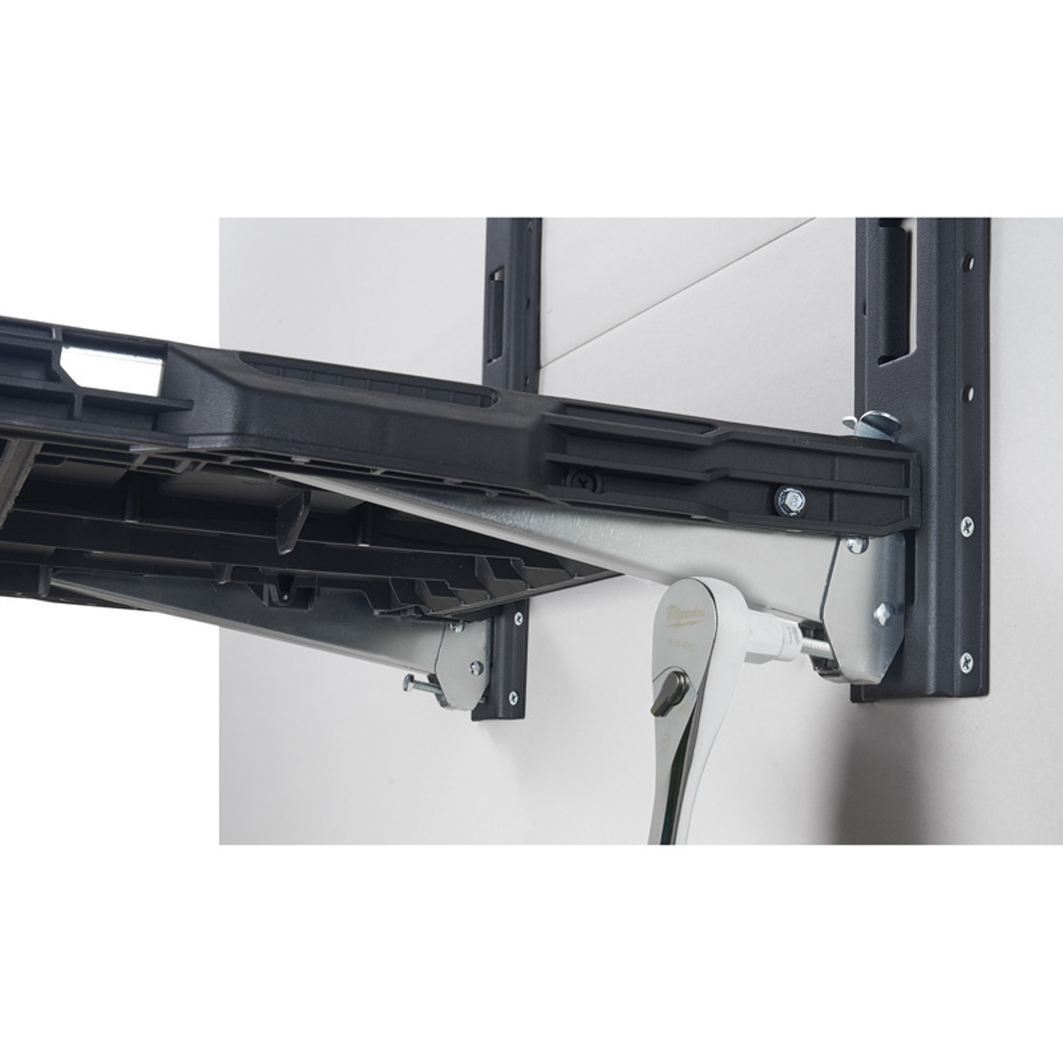 MW Packout 3.9 in. H X 21 in. W X 16.6 in. D Black Metal/Plastic Shelf Rack