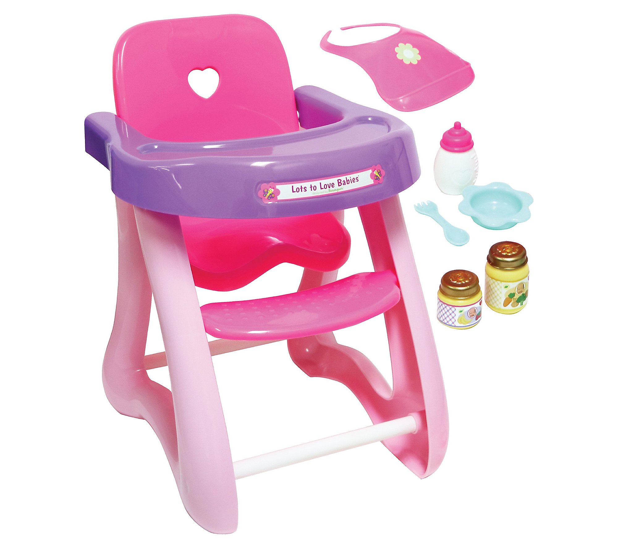 JC Toys For Keeps Playtime! Baby Doll High Chair and Accessories