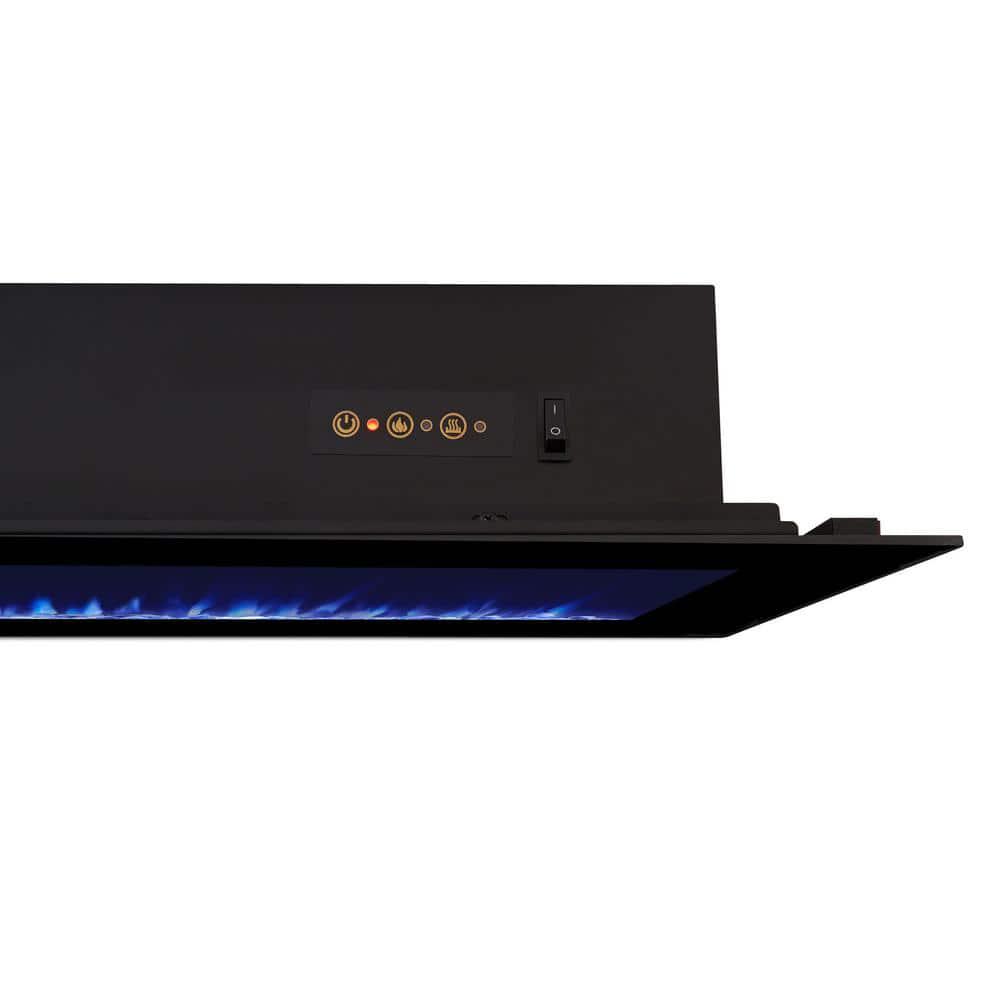 Real Flame DiNatale 50 in WallMount Electric Fireplace in Black