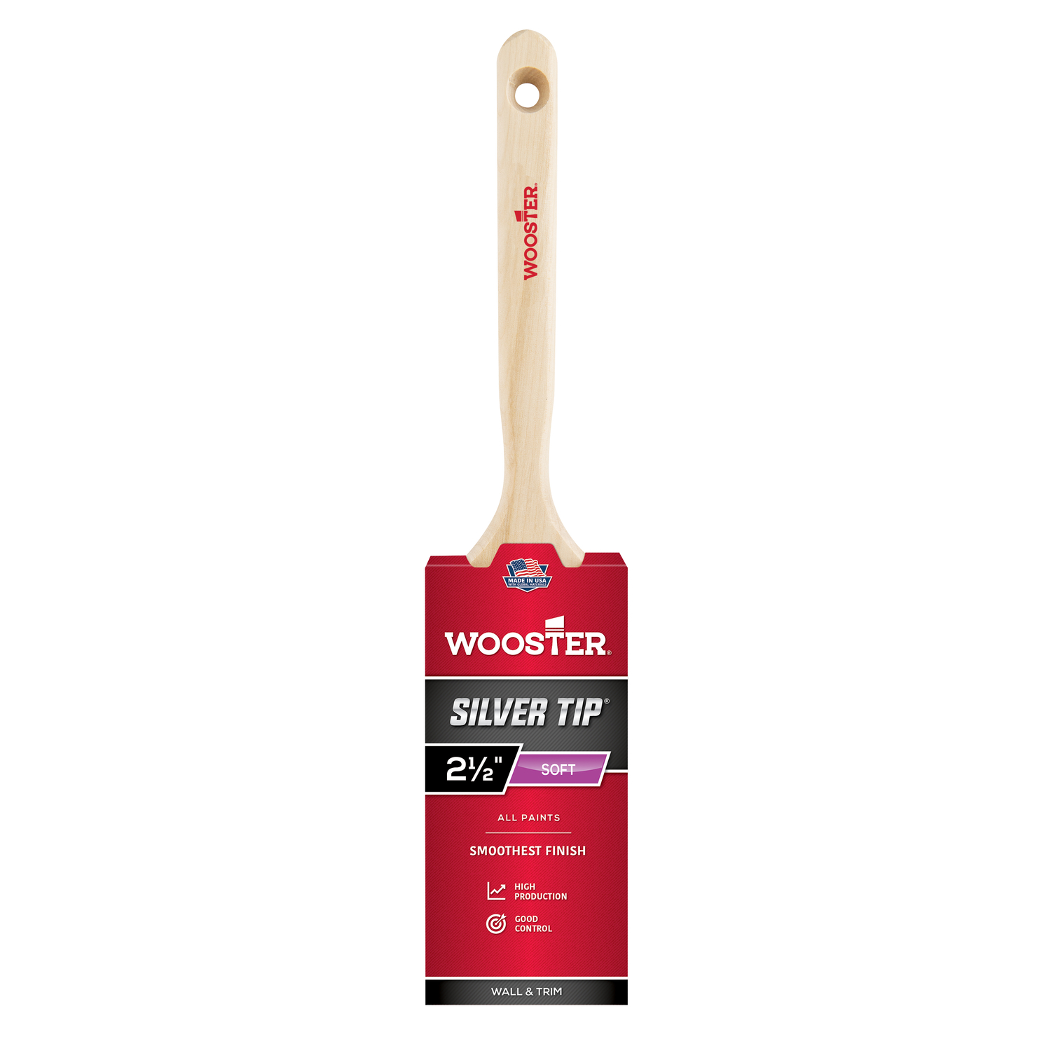 Wooster Silver Tip 2-1/2 in. Flat Paint Brush