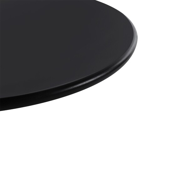 Modern 23.6'' Diameter Solid Metal Base Round End Table