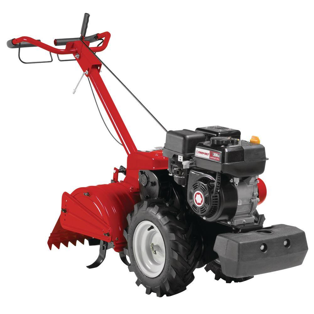 Troy-Bilt Mustang 18 in. 208 cc Gas OHV Engine Rear Tine Garden Tiller with Forward and Counter Rotating Tilling Options Mustang DDT