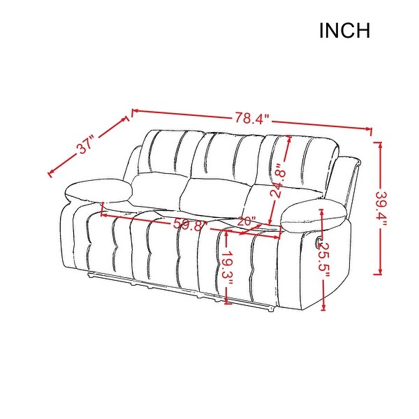 3 Seater Reclining Sofa