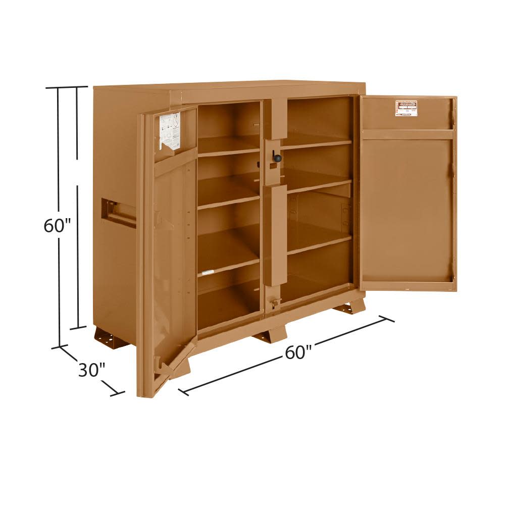 JOBMASTER® Cabinet， 59.4 Cu. Ft. Steel Jobsite Box ;