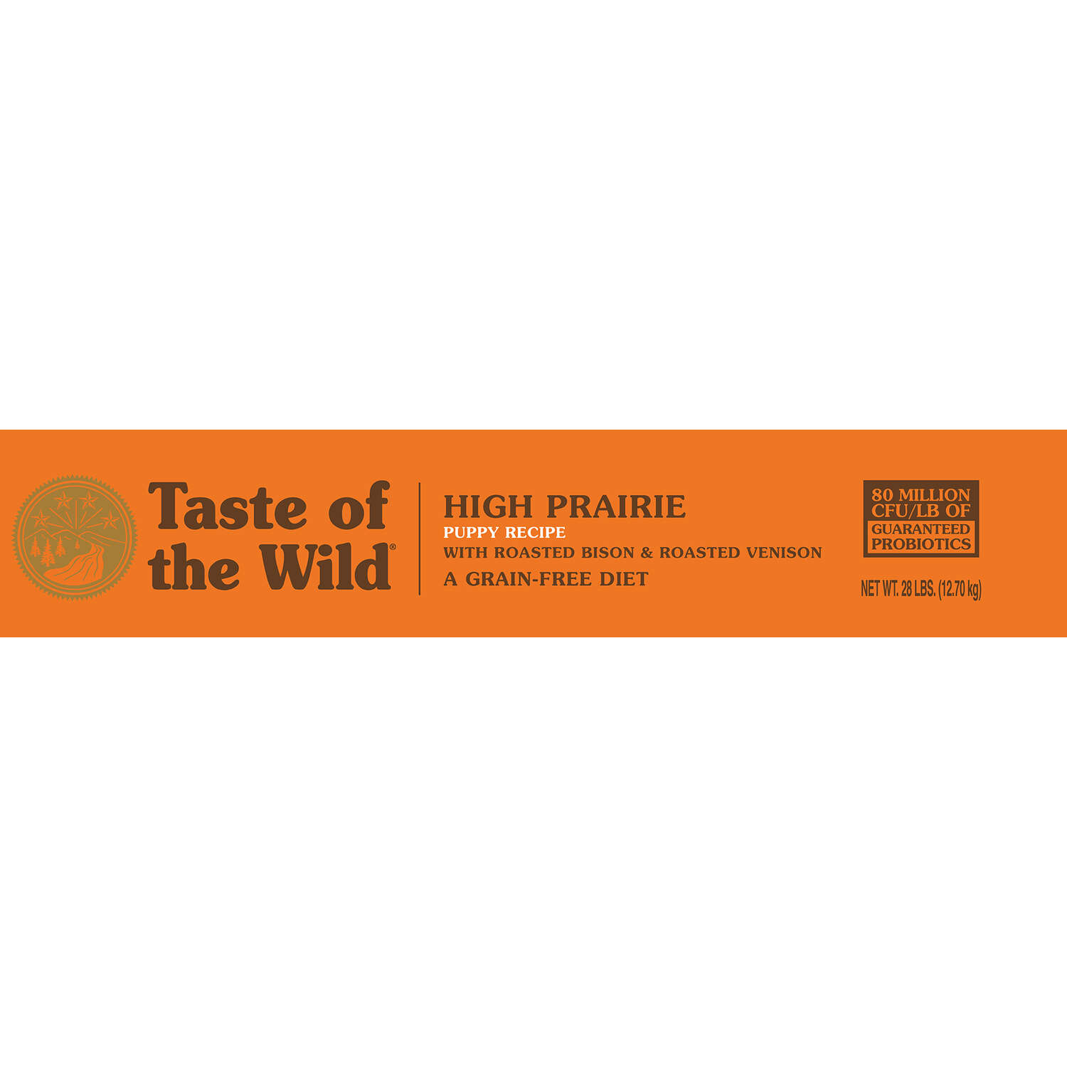 Taste of the Wild High Prairie Puppy Roasted Bison and Venison Dry Dog Food Grain Free 28 lb