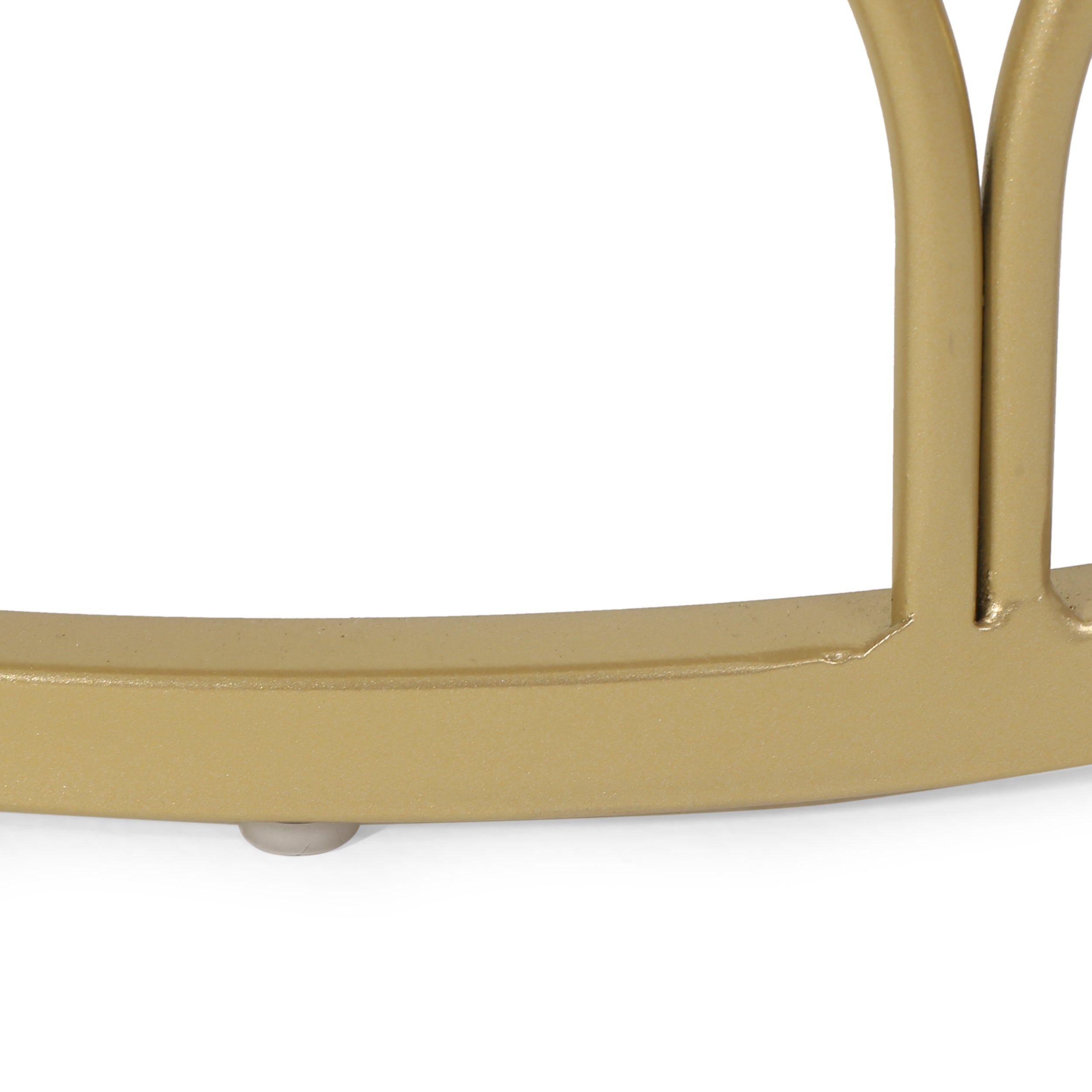 Tamarisk Modern Glam End Table, Champagne Gold