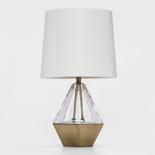 Acrylic Prism Accent Table Lamp Clear