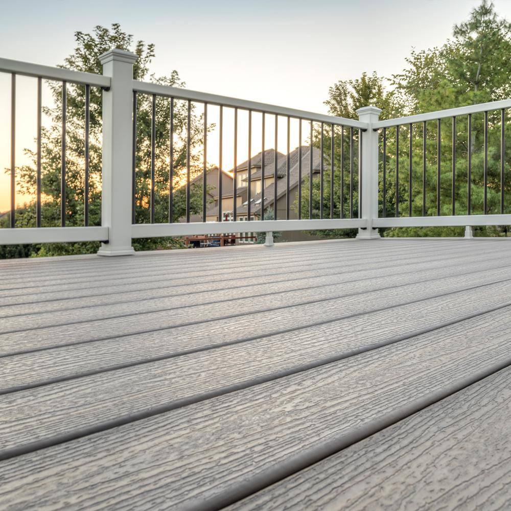 Trex Enhance Naturals 1 in. x 6 in x 16 ft. Rocky Harbor Grooved Edge Grey Composite Deck Board RH010616E2G01