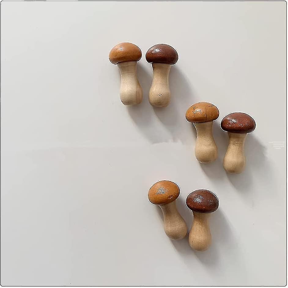 6 Pcs Super Cute Small Mushroom Chopsticks Stand Rest Rack Spoon Fork Knife Holder Set，creative Mush