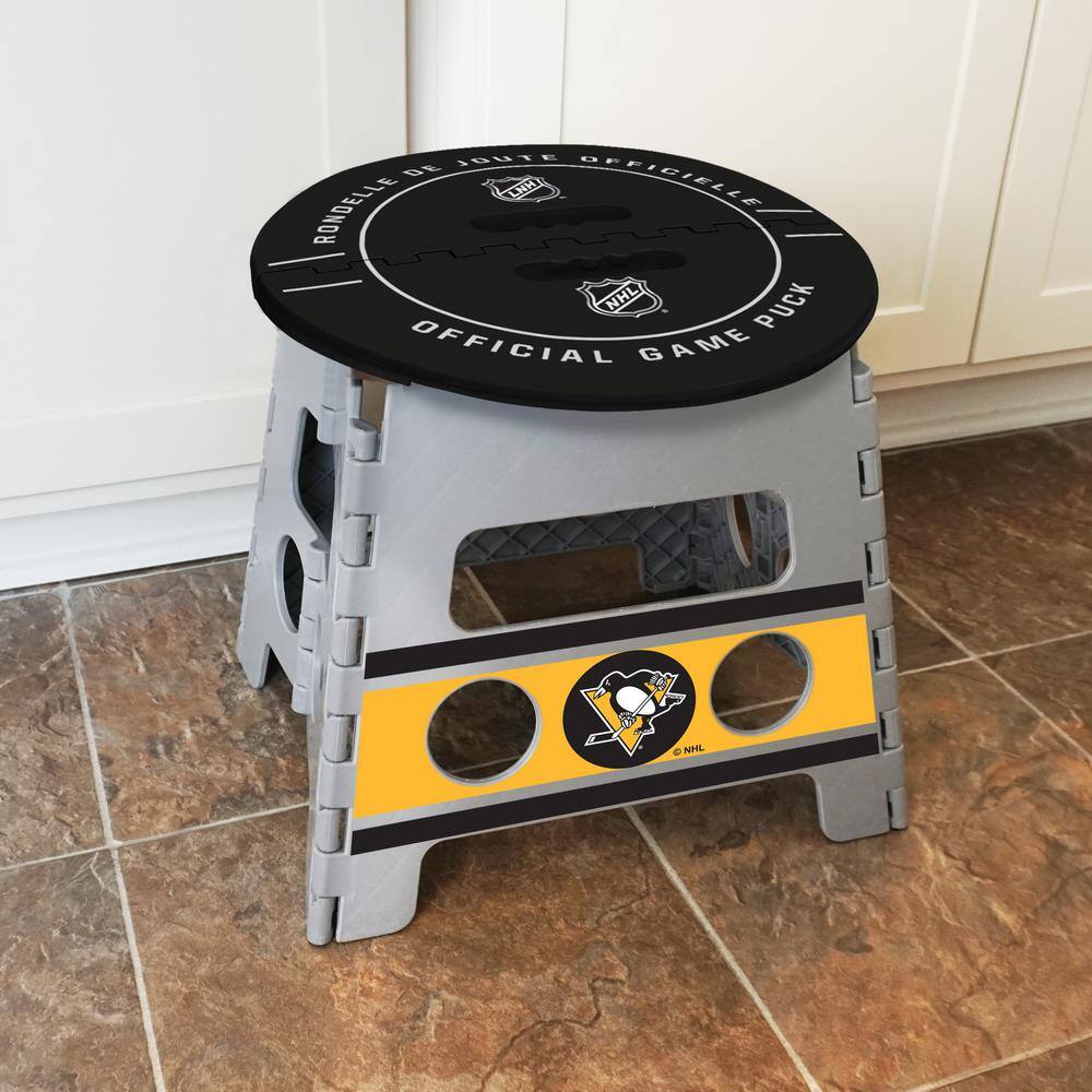 FANMATS NHL Pittsburgh Penguins Plastic Folding Step Stool 24868