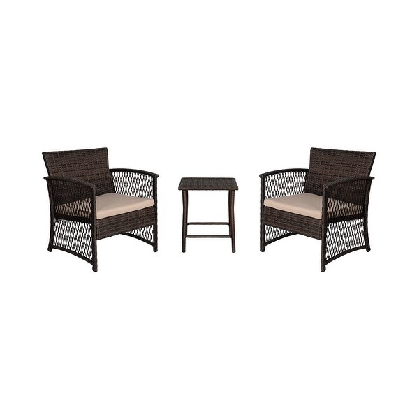 Heritage Outdoor 3piece Wicker Bistro Patio Set