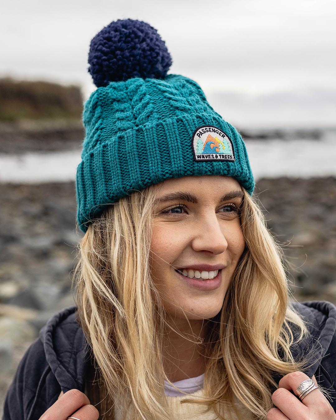 Drifter Fleece Lined Recycled Bobble Hat - Shaded Spruce