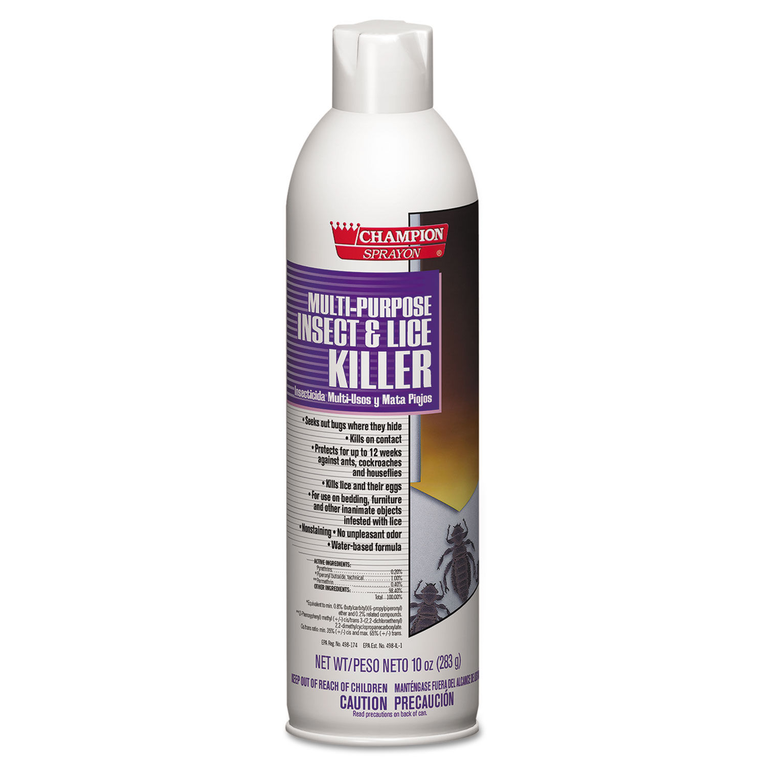 Champion Sprayon Multipurpose Insect and Lice Killer by Chase Products CHP5106