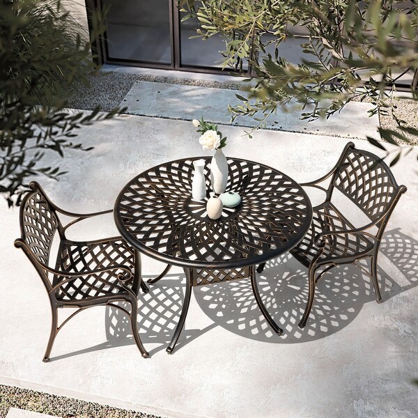 42'' Outdoor Round Cast Aluminum Dining Table