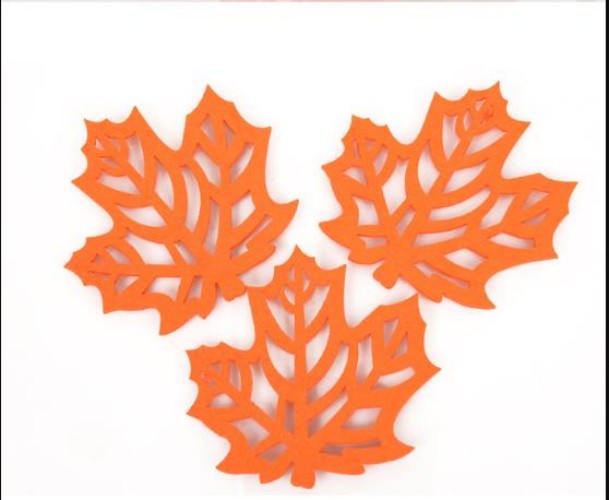 Fashion Creative Felt Coaster Placemat Maple Leaf Coaster Fashion Coaster Heat Insulator